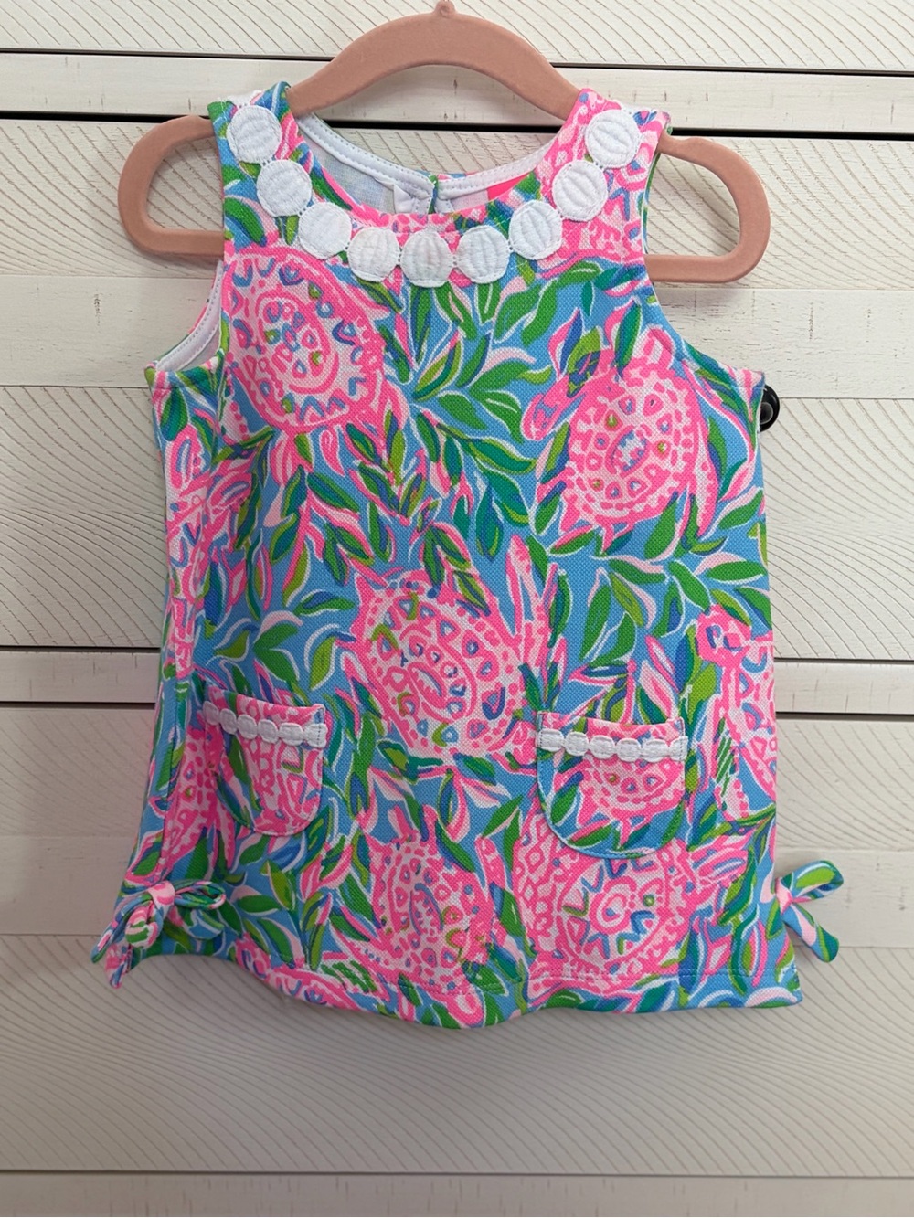 Lilly Pulitzer Pink Green Blue Floral Shift Dress